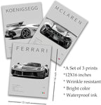 CSLGQGV Car Poster Vintage Racing Car Wall Art Supercar Canvas Prints Painting - Image 4