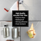 AULIGET 2-Piece Brushed Metal Peel and Stick Backsplash Tile, Laundry Room - Image 6