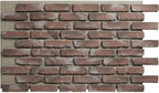EverStone Aged Brick Faux Brick Panel, 46 7/8"W x 27"H x 1 1/4"D, Burnished Red by EkenaMillwork