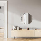 NEWBULIG Round Bathroom Mirror for Over Sink, 20 Inch Wall Mount Vanity Circle - Image 5