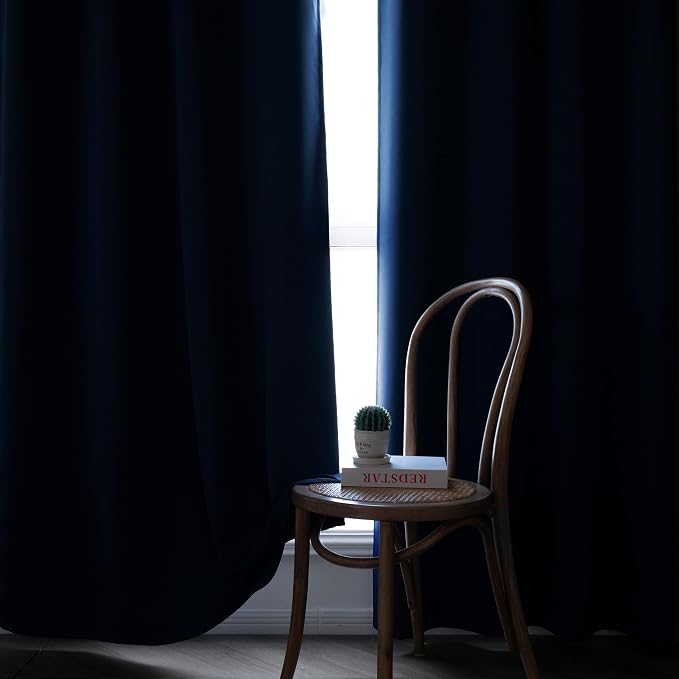IGEMAEVE Blackout Curtains 108 Inch Length 2 Panels Set, Grommet Energy Saving - Image 6