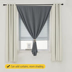 Thermal Blackout Curtains with Self-Adhesive Tape, No Rod No Drill Easy Install - Image 8