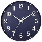 HZDHCLH Wall Clocks Battery Operated, Wall Clock Navy Blue, 10 inch Wall Clock by HZDHCLH