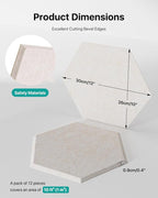 Soundsbay Acoustic Panels, 18 Pack Hexagon Soundproof Wall Panels High Density - Image 5