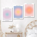 Framed 3 Color Abstract Wall Art Poster Room Aesthetics Spiritual Spiritual - Image 5