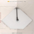 JJL Corner Shelf, 12 Inch Corner Shelf Wall Mounted - Image 3
