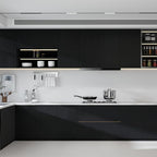 Vinjiasin Peel and Stick Wallpaper Black Wallpaper Black Wood Contact Paper - Image 6