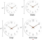 Mosewa Large Wall Clock Battery Operated 16 Inch White Silent Non Ticking - Image 3