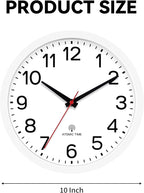 AKCISOT Atomic 10 Inch Wall Clock, Analog Indoor Battery Operated Clock - Image 4