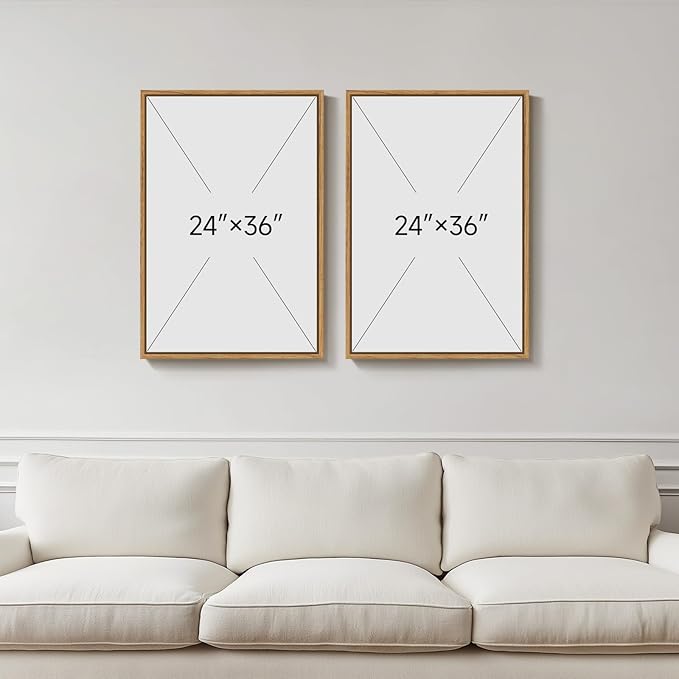 Large Framed Black and Beige Neutral Abstract Wall Art - Image 4