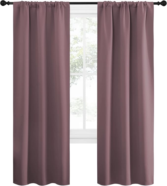 NICETOWN Blackout Curtains for Living Curtains, Window Treatment Thermal - Image 2