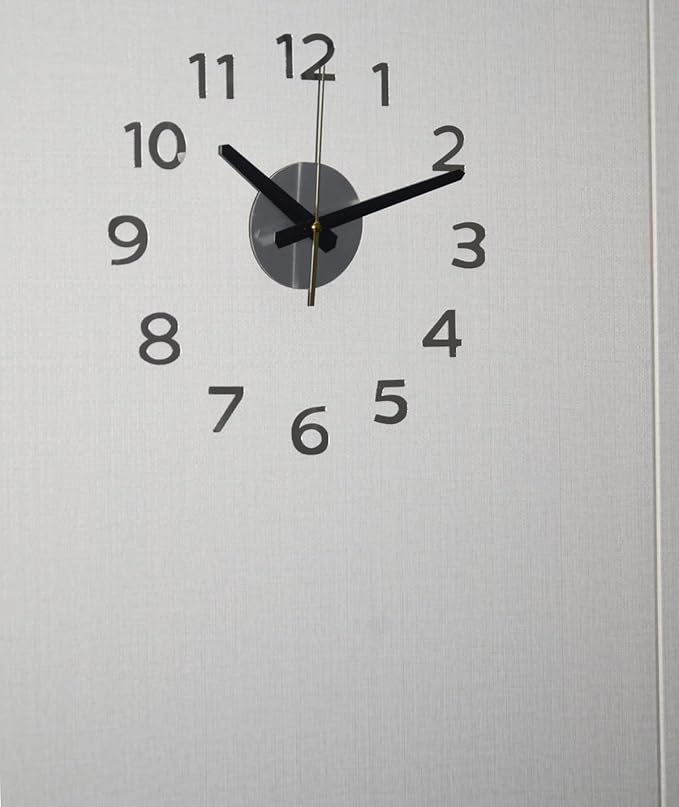 OceeK DIY Wall Clock, Modern Silent Non-Ticking, Battery Operated, 3D Quality - Image 4