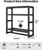 Galood Over The Toilet Storage Bathroom Shelves Wall Mounted 3 Tier Space Saver - Image 2