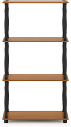 Furinno Turn-N-Tube 4-Tier Multipurpose Shelf Display Rack, Classic Tubes - Image 6