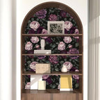 Laatse Purple Floral Peel and Stick Wallpaper Vintage Rose Contact Paper - Image 6