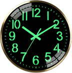 Luminous wall Clock Modern Silent Wall Clock, Non-Ticking Battery Operated Wall by Unknown