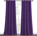NICETOWN Purple Blackout Curtains 96 inches Long, Niose Reducing and Thermal - Image 2
