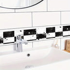 HOMETITUTE Wallpaper Border Peel and Stick Wall Border 4x196 Inch Grunge Black - Image 2