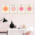 NCYEL 4 colorful abstract halo posters angel number positive energy - Image 7