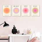 NCYEL 4 colorful abstract halo posters angel number positive energy - Image 3
