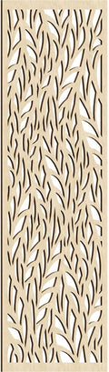 33 3/8"W x 84 3/8"H x 3/8"T Ortonville Decorative Fretwork Wood Wall Panels by EkenaMillwork