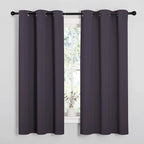 NICETOWN Greyish Purple Blackout Curtains 54 inches Length by NICETOWN
