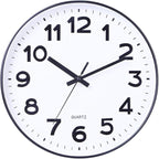 Foraineam 2 Pieces 12-Inch Wall Clock Silent Non Ticking Battery Operated - Image 6