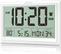 XREXS 10.4 Inch Digital Wall Clock, Battery Operated Large Display Clock by XREXS