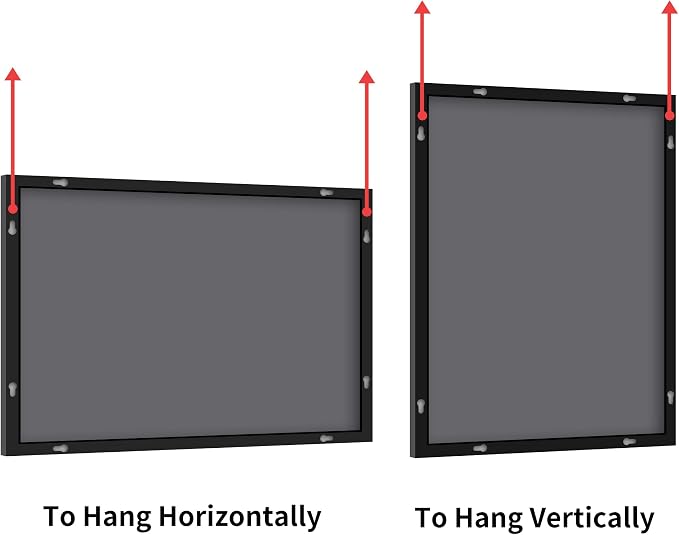 KOCUUY Bathroom Mirror, 24x40 Inch Black Mirror - Image 9