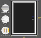 60"x36" LED Bathroom Mirror - Image 9