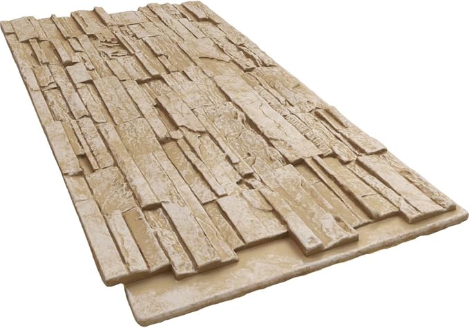Ekena Millwork 48 5/8"W x 24 3/4"H x 1 1/4"D Cascade Stacked Stone, StoneWall - Image 6
