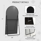 Beauty4U 79" x 39" Large Arched Full Length Mirror - Image 4