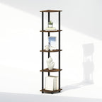 Furinno Turn-N-Tube Storage Shelves, 5-Tier Book Shelf, Corner Shelf, Toolless - Image 6