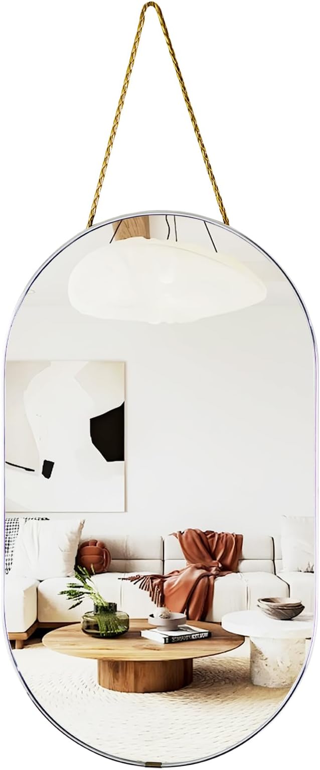Oval Mirror, Oval Wall Mirror by Unknown