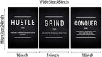 KAWAHONE Grind Hustle Conquer Wall Art, Success Canvas Painting Wall Decor - Image 7