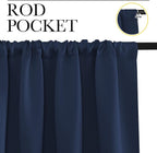 NICETOWN Kitchen Curtains, Short Blackout Curtains & Drapes, Thermal Insulated - Image 2