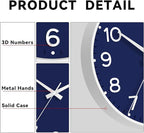Roymnie Wall Clock, 10 Inch Silent Wall Clocks Battery Operated-Modern Non - Image 6