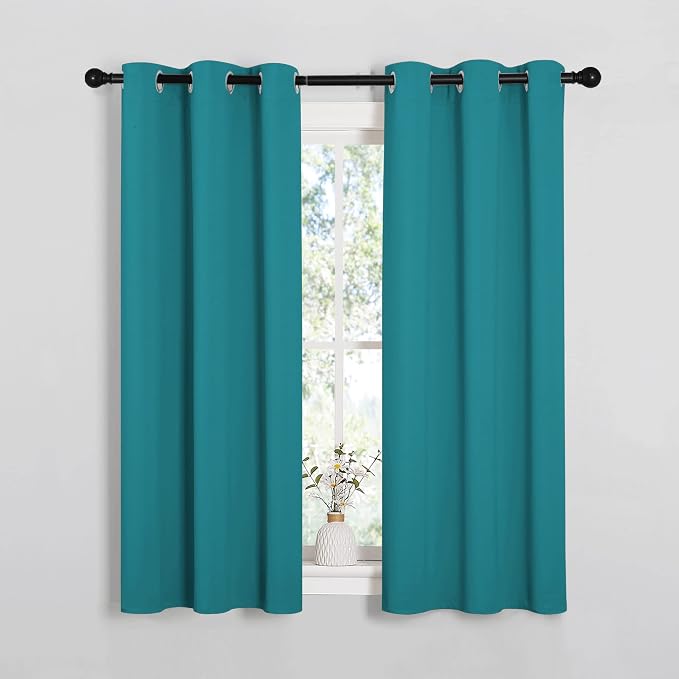 NICETOWN Room Darkening Curtains 54 inch Length 2 Panels, Thermal Insulated by NICETOWN