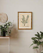 InSimSea Gold Bamboo Framed Canvas Wall Art, Retro Herbs Rosemary Botanical - Image 5