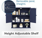 TaoHFE Blue Bathroom Over The Toilet Storage Cabinet, Wall Medicine Cabinet - Image 8