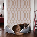 Tempaper Beige Textured Faux Grasscloth Geo Removable Peel and Stick Wallpaper - Image 7