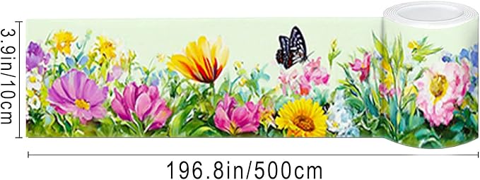 IVN Wallpaper Border Peel and Stick Decorative Wall Trim Self Adhesive Colorful - Image 3