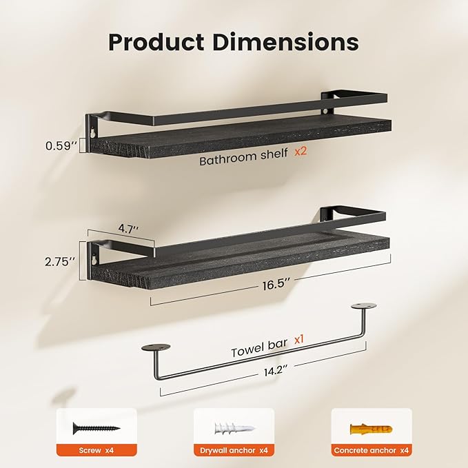 AMADA HOMEFURNISHING Bathroom Shelves - Image 3