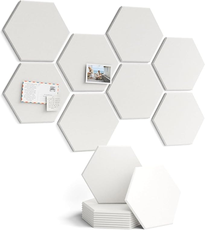 Fluxynara Hexagon Cork Board Alternative by FLUXYNARA