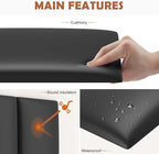IFNOW Wall Mounted Upholstered Headboard Full, 3D Peel and Stick Soundproof - Image 3