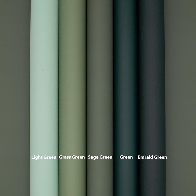 Yancorp 24"x394"/32.8' Matte Sage Green Peel and Stick Wallpaper Removable - Image 7