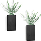 Dahey 2 Pack Wood Wall Planter Vase by Dahey