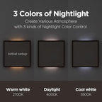 mooas Wooden Frame LED Silent Wall Clock - Image 4