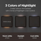 mooas Wooden Frame LED Silent Wall Clock - Image 3