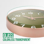 Wall Clock Modern Simple Quartz Decorative Clock Non-Ticking Silent Battery - Image 5